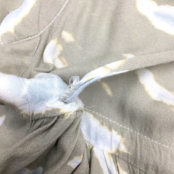 Young Fabulous & Broke Tan Blue Tie Dye Tunic Top Button Front Oversized M - Picture 7 of 11